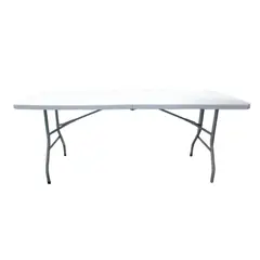 GENERICO - Mesa Plegable Tipo Maleta 180x74x74CM - Blanco