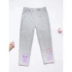 KIDS MASHMELO - Leggings para Niña con Estampado de Gato