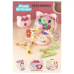 GENERICO - Set de Cocina Cartera Maleta Juguete Para niños 28 PCS