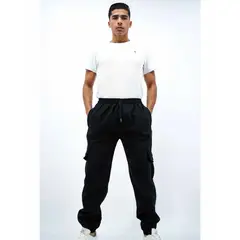 TENKI - Jogger Cargo Oversized para Hombre Franela Témpora Invierno