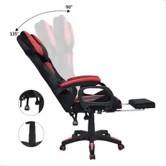 EXTINGTION - Silla Gamer Sapp Gamuza-Cuerina Color Rojo