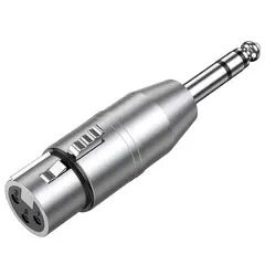 GENERICO - Adaptador Jack xlr a Plug Stereo 63mm para amplificador microfonos