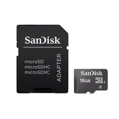 SANDISK - MEMORIA MICRO SDHC 16GB CLASS 4 - P/N: SDSDQM-016G-B35A