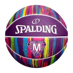 SPALDING - PELOTA DE BASKET MARBLE SERIES PURPLE - TALLA 6