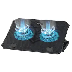 BOWMANN - Cooler para Laptop de 2 Ventiladores LED BWC2V