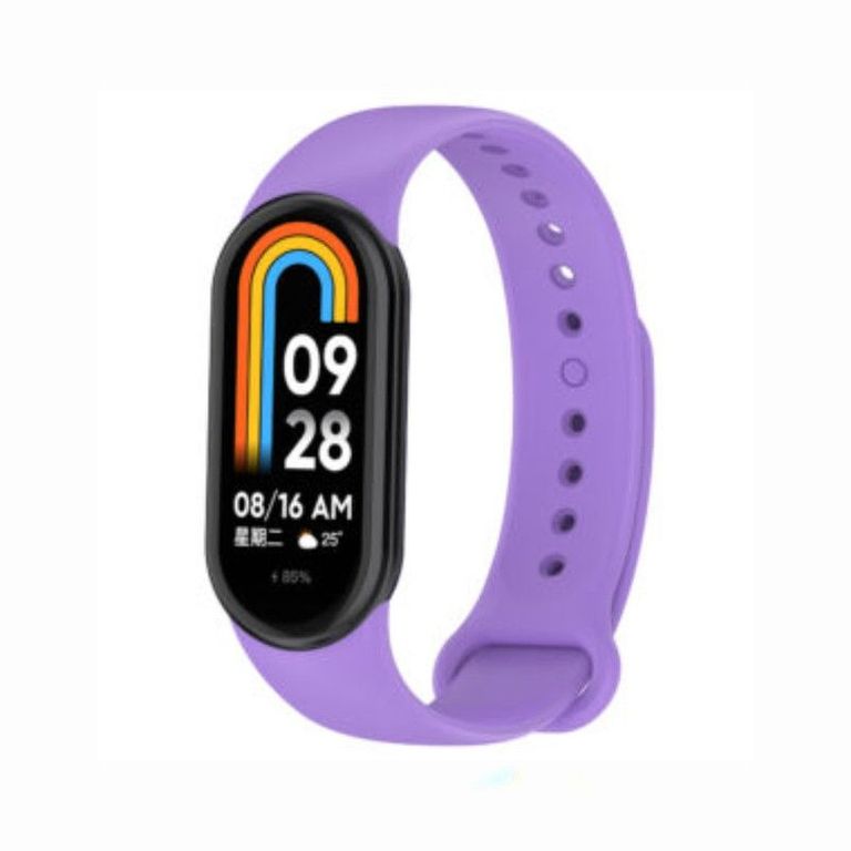 Correa de Silicona Para Xiaomi Mi Band 8 - Lila