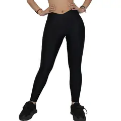 GENERICO - Malla Leggings Deportivo Leggin Suplex para Mujer - Negro