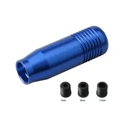 GENERICO - Perilla deportiva universal para auto Azul metalico