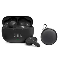JBL - Audífonos Bluetooth WAVE 200 TWS - Negro y Estuche