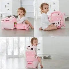 GENERICO - Bacín de entrenamiento para bebés y Niñas - Vaquita Rosado