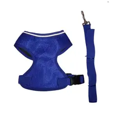 GENERICO - Pechera arnés de malla anti transpirarte azul talla uno