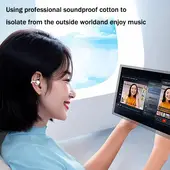 LENOVO - Audífonos Clip TA140 TWS Bluetooth 5.4- Blanco