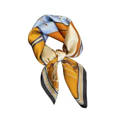 VATYERTY - Pañuelo Cuadrado Símil Seda Elegante Estampado Caballos