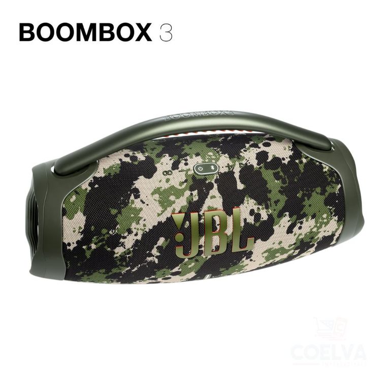 Parlante Bluetooth BOOMBOX3 con PartyBoost hasta 24 h. - Camuflado