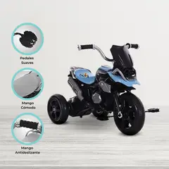 CUZKA - Moto a Pedal para Niños «DERBI» Ligth Blue