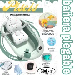 STOKKER BABY - BAÑERA PLEGABLE PISCIS VERDE JADE
