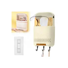 GENERICO - Organizador Colgante Porta Cubiertos Cuchillos con Escurridor para Cocina