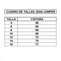 GENERICO - Jumper Jean de niña