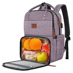 MATEIN - Mochila Portalaptop Mujer 1162 Con Bolsillo Térmico (Lonchera)