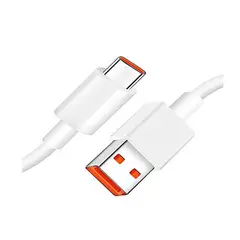 GENERICO - Cable de datos Carga Carga Ràpida Tipo C 6A para Xiaomi Naranja 1 Mt.