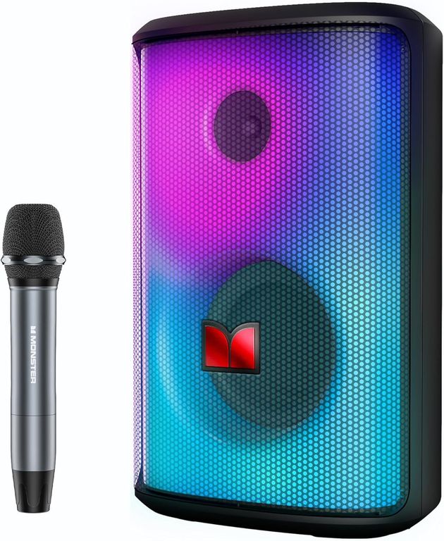 Sparkle 80W Parlante Bluetooth y Microfono Karaoke Inalambrico