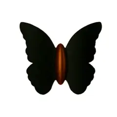MMDH - Aplique LED de exterior Butterfly 5W Neutro CLA297 Negro