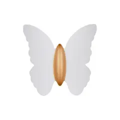 MMDH - Aplique de Pared LED Mariposa Blanco Luz Neutra 5W PEA297