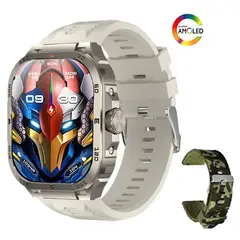 TOUMI - Reloj Inteligente GT-W Max Bluetooth Smartwatch 2.1 Amoled