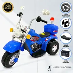 VELOX - Trimoto a Batería para Niños «HARLEY» Blue