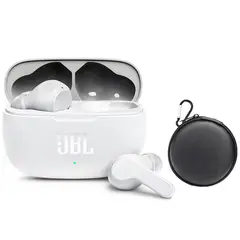 JBL - Audífonos Bluetooth Wave 200 Vibe Tws Blanco y Estuche