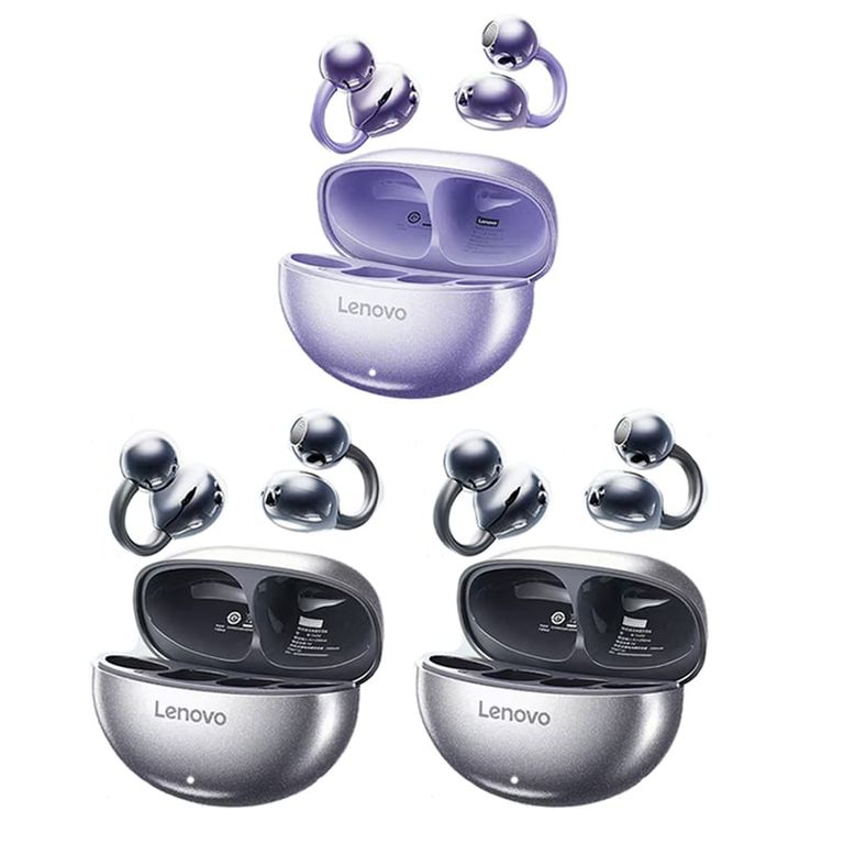 Set 3 Audífonos TA140 Tws Bluetooth 5.4-2Negro y 1Morado