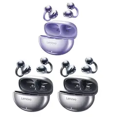 LENOVO - Set 3 Audífonos TA140 Tws Bluetooth 5.4-2Negro y 1Morado