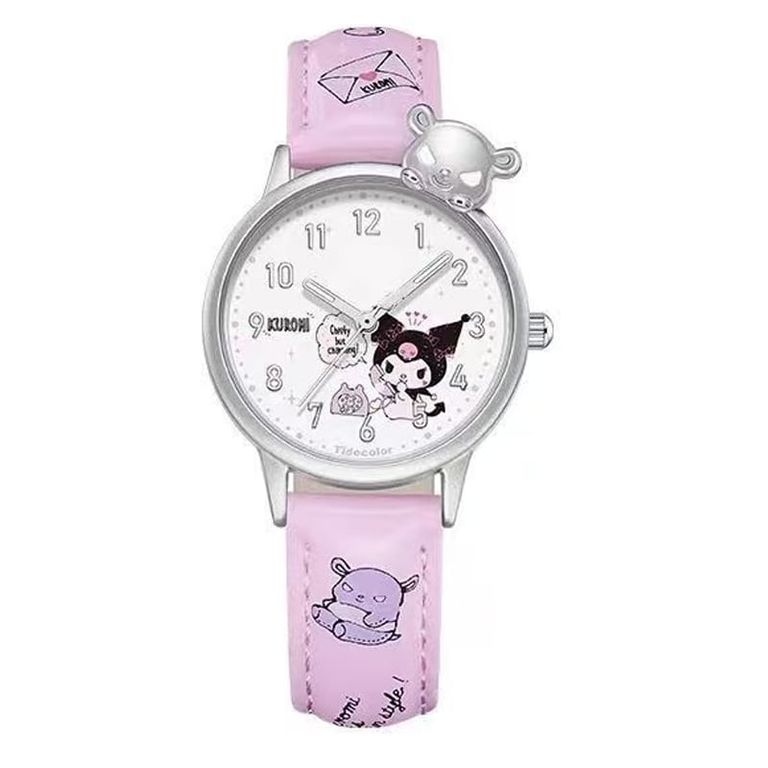 Reloj Kuromi Correa Magnética Piedras preciosas-Morado