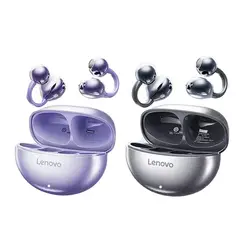 LENOVO - Audífonos TA140 Tws Auriculares Bluetooth 5.4 Negro y Morado