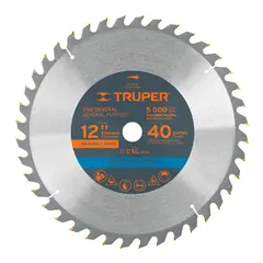 TRUPER - Disco para sierra ingleteadora 12" 40 dientes