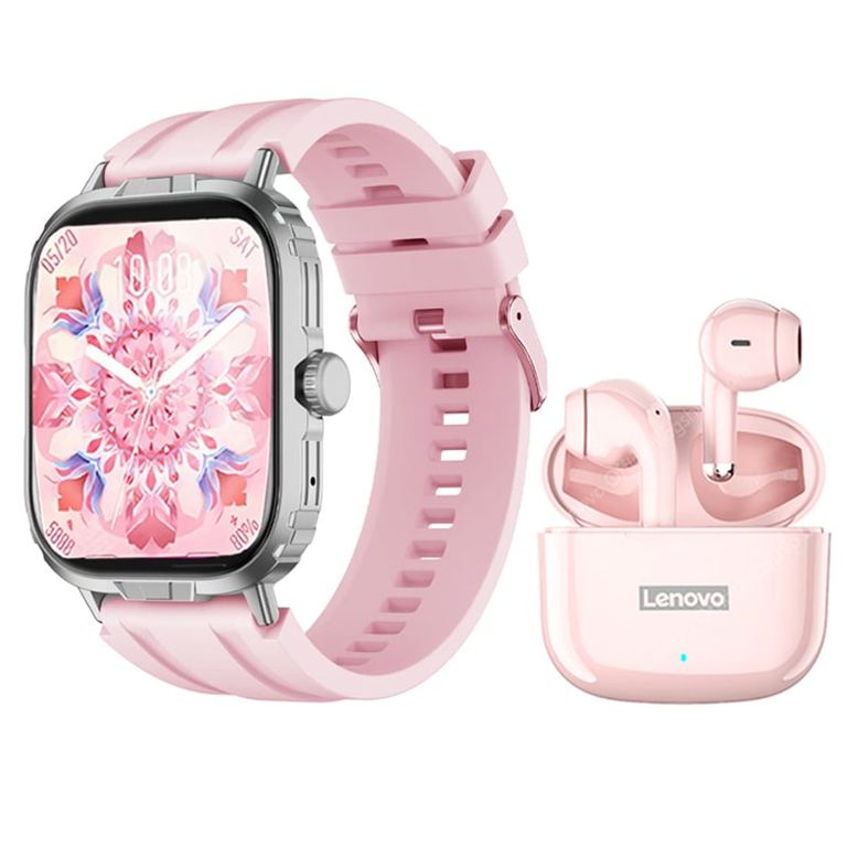 LP40 Pro Audífonos tws y Toumi Watch GT-M-Rosa