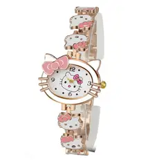 OVOTOUMI - Reloj Hallokitty Correa Magnética Piedras