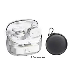JBL - Tune Buds 2 Auriculares inalámbricos sonido Pure-Blanco y Estuche