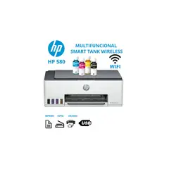 HP - Impresora Multifuncional Smart Tank 580 Inalambrica Wifi