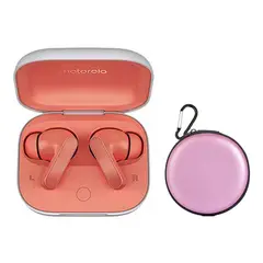 MOTOROLA - Buds Auriculares intraurales inalámbricos -Rosa Y Estuche