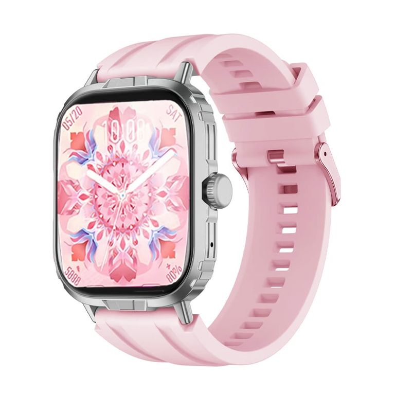 GT-M reloj inteligente tres defensas IP68 2.1 pulgada-Rosa