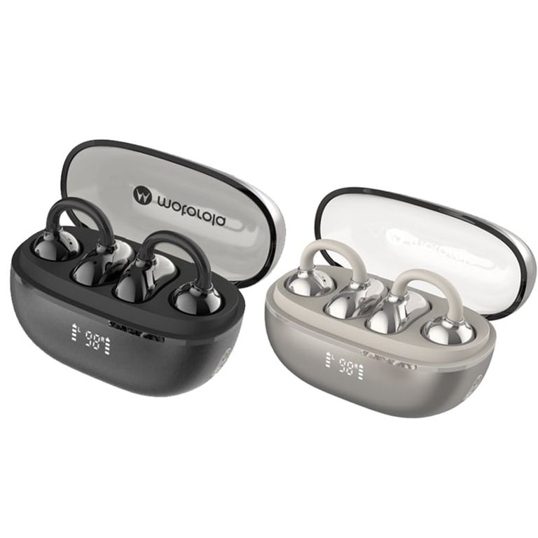 Set 2 De Audífonos Motorola Moto Buds C30-Negro y Blamco