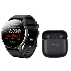 HUAWEI - Freebuds se 2 Audífono-Negro y Toumi Fit 2-P Reloj inteligente