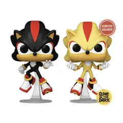 FUNKO - Shadow Y Super Shadow Pop 2pack Sonic Exclusivo Glow