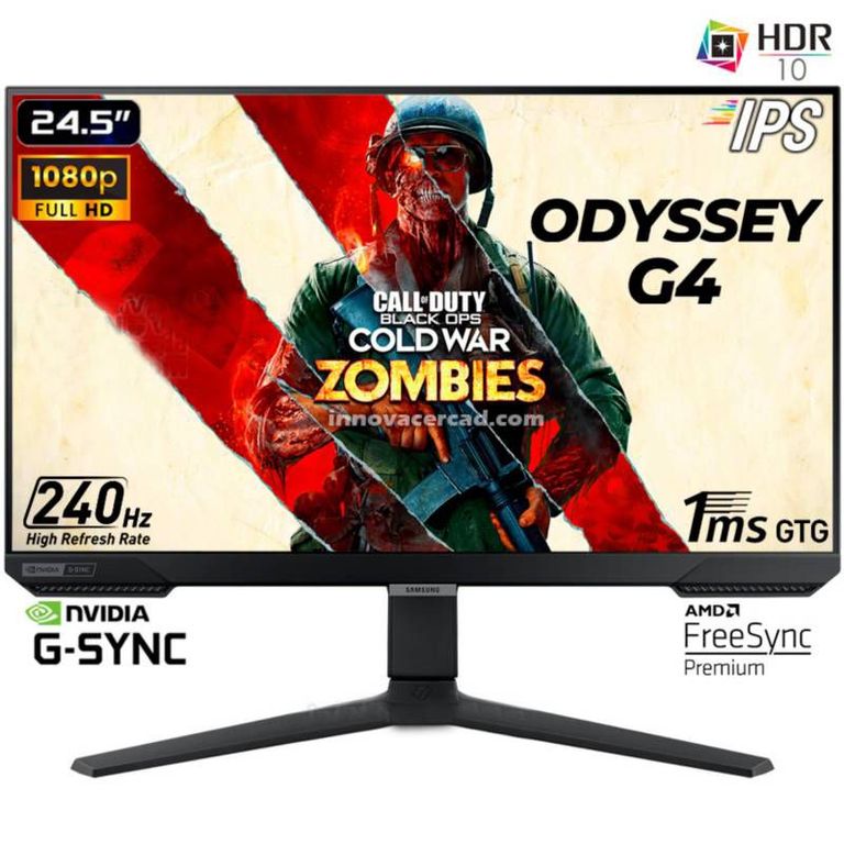 MONITOR G4 240HZ 1MS 25 HDR10 G-SYNC FreeSync PREMIUN