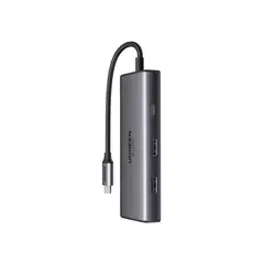 UGREEN - Hub Revodok 206 Usb-C 6 In 1 Multifunction 100W Cm498 Grey