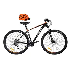 ATOM - BICICLETA BURNER ARO 29 TALLA 18 NEGRO + CASCO NARANJA