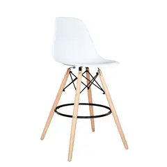BONNO - Banco Para Bar Eames Fijo Blanco