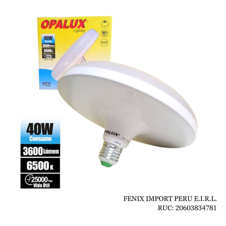 Foco Ovni 40W Luz Blanca Op-40W