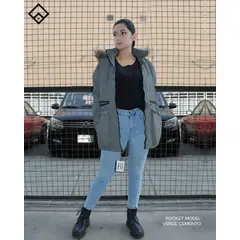 GENERICO - Casaca Parka Abrigo de Invierno para Mujer